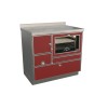 Cuisinières à bois RE 90 Variant avec four Finition : Variant Rouge