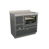 Cuisinières à bois RE 90 Variant avec four Finition : Variant Anthracit