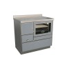 Cuisinières à bois RE 90 Variant avec four Finition : Variant Argent Métalisé