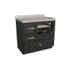 Cuisinières à bois RE 90 Epoka avec four Finition : Epoka P56