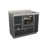 Cuisinières à bois RE 100 Variant avec four Finition : Variant Noir