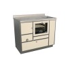 Cuisinières à bois RE 100 Variant avec four Finition : Variant Créme