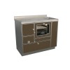 Cuisinières à bois RE 100 Variant avec four Finition : Variant Bronze Métalisé