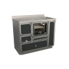 Cuisinières à bois RE 100 Epoka avec four Finition : Epoka P14