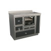 Cuisinières à bois RE 100 Epoka avec four Finition : Epoka P44