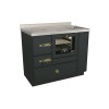 Cuisinières à bois RE 100 Epoka avec four Finition : Epoka P54