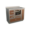 Cuisinières à bois RE 100 Epoka avec four Finition : Epoka P59