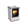 Cuisinières à bois S 60 Classica sans four Finition : Classica Perle Métalisé