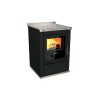Cuisinières à bois S 60 Classica sans four Finition : Classica Noir