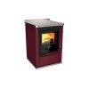 Cuisinières à bois S 60 Classica sans four Finition : Classica Rouge Bordeaux