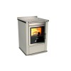 Cuisinières à bois S 60 Moderna sans four Finition : Moderna Perle Métalisé