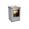 Cuisinières à bois S 60 Moderna sans four Finition : Moderna Argent Métalisé