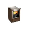 Cuisinières à bois S 60 Moderna sans four Finition : Moderna Bronze Métalisé