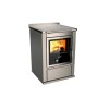 Cuisinières à bois S 60 Moderna sans four Finition : Moderna Inox