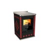 Cuisinières à bois S 60 Dekor sans four Finition : Dekor Rouge
