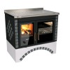 Cuisinières à bois S 90 avec four Dekor avec niche arquée Finition : Dekor Serpentine