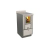 Cuisinières à bois RVE 40 sans four Variant Finition : Variant Perle Métalisé