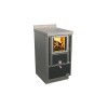 Cuisinières à bois RVE 45 sans four Variant Finition : Variant Noir