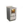 Cuisinières à bois RVE 45 sans four Variant Finition : Variant Perle Métalisé