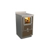 Cuisinières à bois RVE 45 sans four Variant Finition : Variant Bronze Métalisé