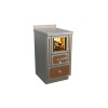 Cuisinières à bois RVE 45 sans four Epoka Finition : Epoka P59