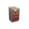 Cuisinières à bois RVE 50 sans four Variant Finition : Variant Rouge
