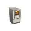 Cuisinières à bois RVE 50 sans four Variant Finition : Variant Perle Métalisé