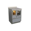 Cuisinières à bois RVE 60 avec four Variant Finition : Variant Argent Métalisé