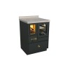 Cuisinières à bois RVE 60 avec four Epoka Finition : Epoka P54
