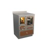 Cuisinières à bois RVE 60 avec four Epoka Finition : Epoka P59