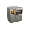 Cuisinières à bois RVE 80 avec four Finition : Inox