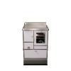Cuisinières à bois RE 80 Variant avec four Finition : Variant Argent Métalisé