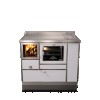 Cuisinières à bois RVE 100 avec four Variant 
