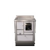Cuisinières à bois RI 70 avec four Finition : Standard Noir