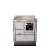 Cuisinières à bois RI 80 avec four Epoka Finition : Epoka P14