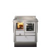 Cuisinières à bois RVI 80 avec four Finition : Standard Noir