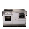 Cuisinières à bois RE 140 combi avec four Finition : Standard Noir