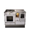 Cuisinières à bois RVE 120 combi avec four Finition : Standard Noir