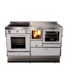Cuisinières à bois RVE 140 Epoka combi avec four Finition : Epoka P14