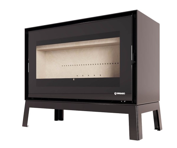 Poêle à bois LORIUM 90 FREE IXLP grandes bûches de 50 cm