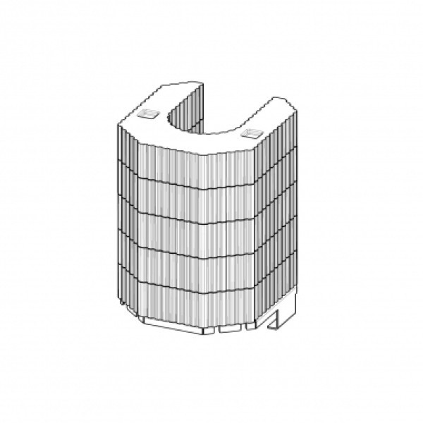 Set Accumulation pour poêle à bois VULSINI H 96 Kg