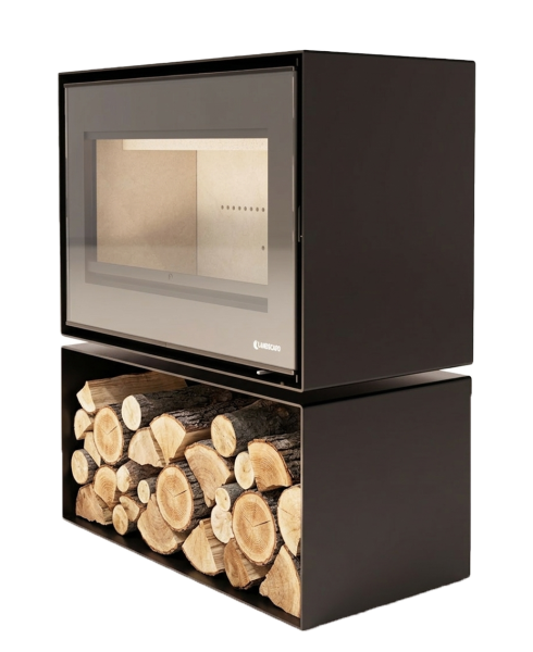 Poêle à bois LORIUM 65 FREE BOX grandes bûches de 50 cm