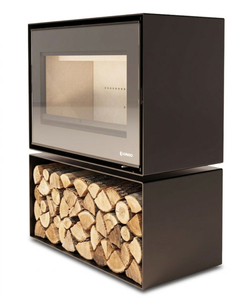 Poêle à bois LORIUM 75 FREE BOX grandes bûches de 50 cm