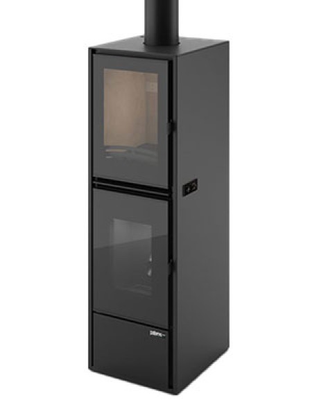 Poêle mixte / hybride, BlackLine INTEGRA