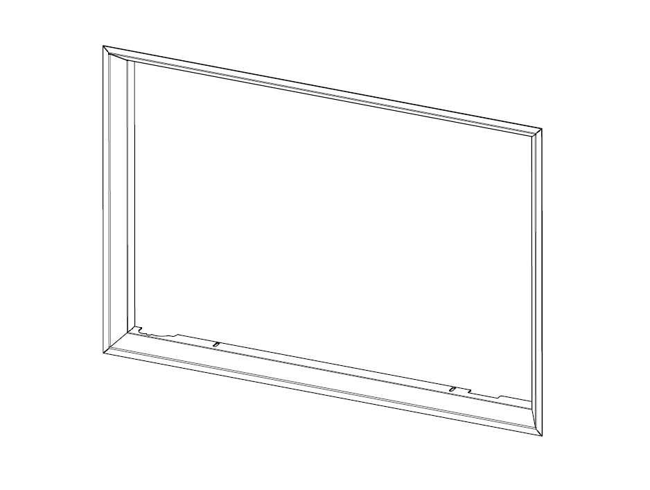 Cadre pour foyer de cheminée I3Z RAM 06