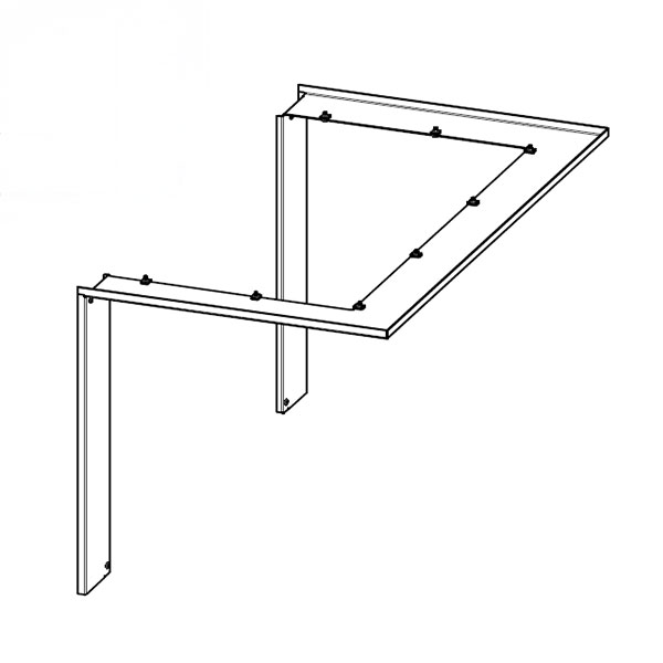 Cadre pour foyer de cheminée IC3LH RAM 11