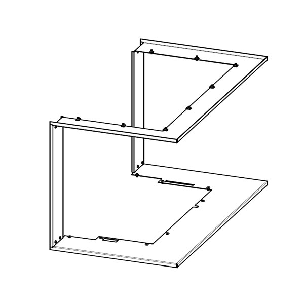 Cadre pour foyer de cheminée IC3LH RAM 12