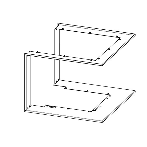 Cadre pour foyer de cheminée IU3LG RAM 12