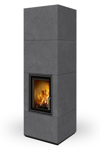 Poêle à bois Nordac Accumulation, foyer béton blanc