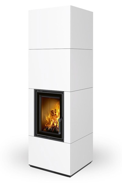 Poêle à bois Nordac Accumulation, foyer béton noir